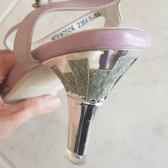 Crytal/Silver embellished sandals - Picture 3 of 3